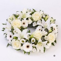 Rose and Lily Wreath