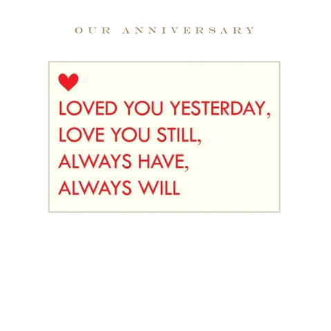 Anniversary Love Gift Card